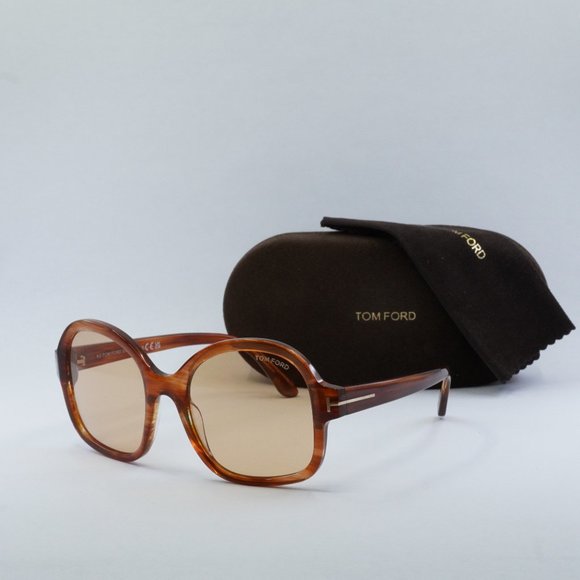 Tom Ford Hanley FT1034 45E Sunglasses - Light Brown/Brown Photochromic main image 7